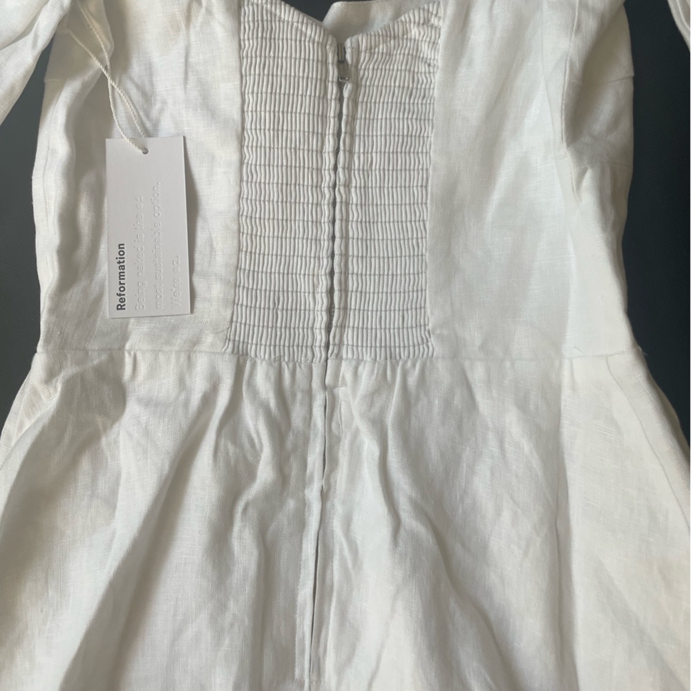 Reformation Belgium Linen Dress NWT size 2 and 4 - Picture 10 of 15